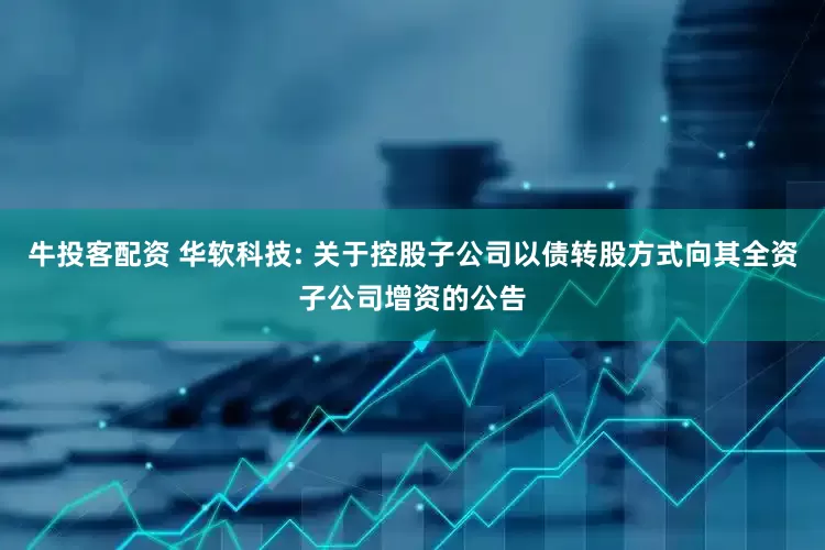 牛投客配资 华软科技: 关于控股子公司以债转股方式向其全资子公司增资的公告